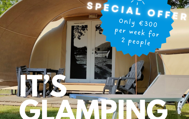🌿 Voorjaarsaanbieding Glamping – Slechts €300 per week voor 2 personen!